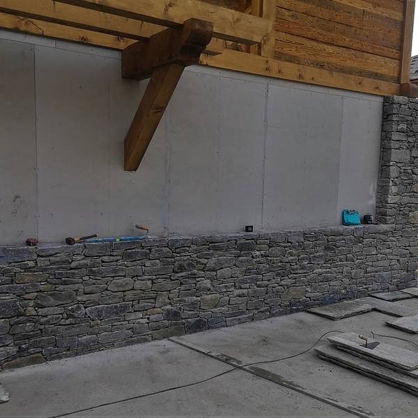 mur en travaux pierre