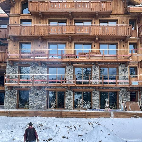 grand chalets en bois et pierre