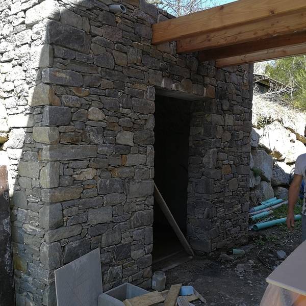 chalet en travaux