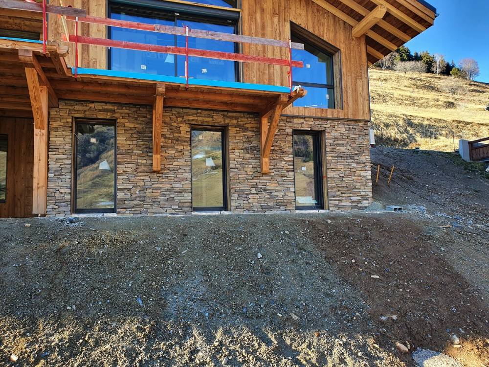 mur exterieur chalet